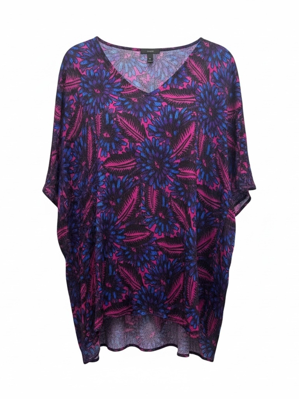 J Crew Midnight floral cocoon top, XL